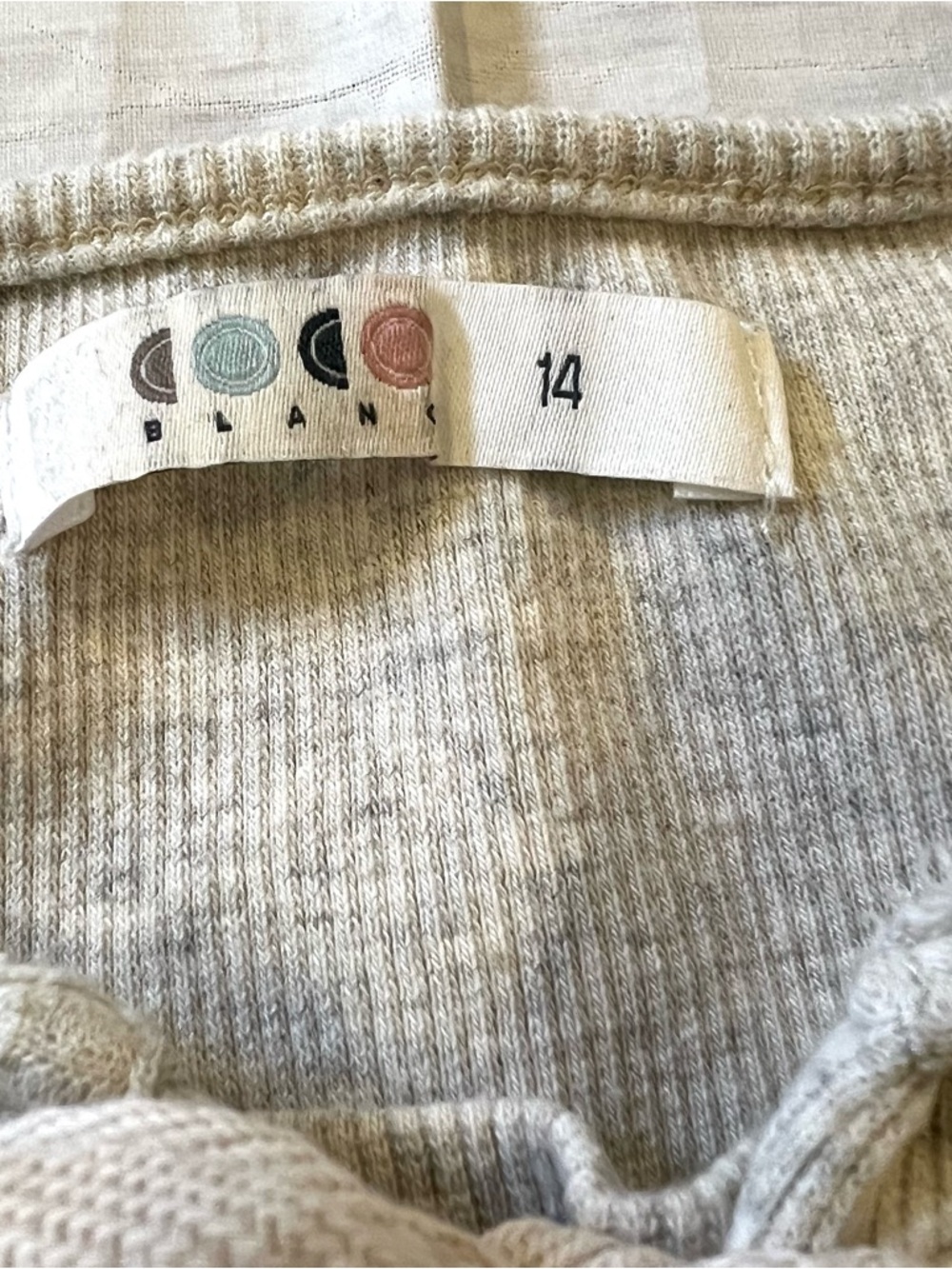 Coco Blanc Ribbed Tee - Picture 2 of 8